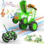 Crazy Jumping Car Toys, Remote Control Car, 2023 New Wireless Stunt Dancing Car with LED Light Music Rocking Tumbling,Rechargeable RC Car Gifts for 3 4 5 6 7 8-12 Year Old Boys Girls Kids(Green)