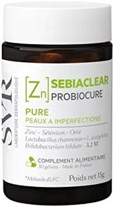 SVR - Complément Alimentaire Sebiaclear Probiocure - Anti-imperfections* - Pour Peaux À Tendance Acnéique (Points Noirs, Pores Dilatés, Brillance) - Sans Gluten - 30 Gélules