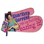 Bomblighters Funny comedy Oven Glove - retro oven mitt kitchen gift present Whatever Happens, Multicolor, One Size