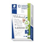 Staedtler Lumocolor Compact 341-3 Whiteboard Marker - Blue (Pack of 10)