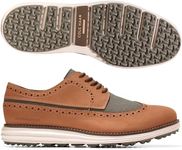 Cole Haan Men's Original Grand Wingtip Oxford Golf Sneaker, Pecan, 10.5