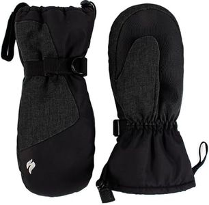 HEAT HOLDERS Waterproof Performance Alaska Ski Mittens - Dual Insulated - Mens Sizes (Black, M/L)