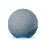 Echo (4th generation) | Premium sound Wi-Fi and Bluetooth smart speaker with Dolby, smart home hub and Alexa | Twilight Blue