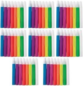 Fun Express Bulk 72 Pieces 8-Color Neon Suncatcher Paint Pens