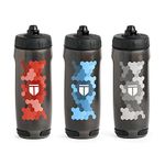 TEGO - Rush - Sugarcane Plastic - Running Bottle (3 Pack of Multicoloured) For cycling, exercise, gym, portable,fitness,sipper For Men, Women & Kids