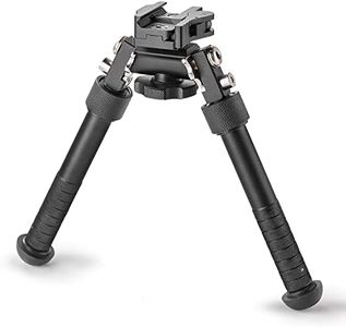 JINSE Rifle Bipod,6.5-9 inches Picatinny Bipod with CNC QD Lever Mount,Lightweight, Stable Design Adjustable Bipod 360 Degree Swivel