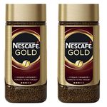 Nestle Nescafe Gold 190gm - Pack of Two (Glass Bottle, Ground, Original Flavor)