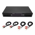 LeTkingok 220V HiFi Digital HD Stereo Preamplifier Equalizer Built-in USB Bluetooth Home Stage Equalizer Dual 10 Segments EQ-898 (Black)