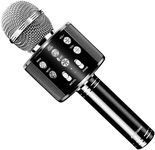 Wireless Bluetooth Karaoke Microphone,4 in 1 Portable Handheld Karaoke Mic Machine Birthday Thanksgiving Christmas Best Gifts Home Party Favor Singing for Android/iPhone/iPad/PC and All Smartphone
