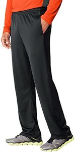 Hanes Men's Sport X-Temp Performance Training Pant with Pockets, Stealth/Black, S