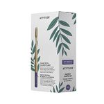 ATTITUDE Bamboo Toothbrushes, Purple, 12 Count