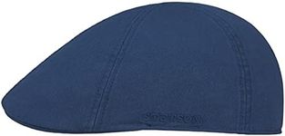 Stetson Texas Sun Protection Flat Cap Men | - blue - XL (7 1/2-7 5/8)