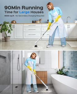 Electric Spin Scrubber – Waterproof Cordless Cleaning Brush