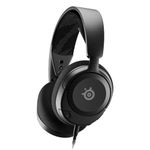 NEW SteelSeries Arctis Nova 1 Multi-System Gaming Headset — Hi-Fi Drivers — 360° Spatial Audio — Comfort Design — Durable — Ultra Lightweight — Noise-Cancelling Mic — PC, PS5/PS4, Switch, Xbox - Black