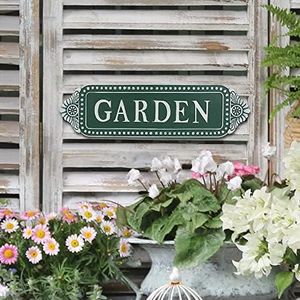 ALL CHIC Garden Sign Garden Signs Decorative Outdoor Vintage Yard Sign Outdoor Decor for Front Porch Farm For Yard Art Farmhouse Home Decor Solid Board Garden Decor 16.5 * 4.5 Inch