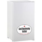 HOMCOM Under Counter Fridge, 91L Small Fridge with Chiller Box, Removable Shelf, Reversible Door, Adjustable Legs, Mini Refrigerator, Good Housekeeping Institute Approved, White