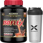 Allmax Isoflex 100% Whey Protein Isolate with Shaker Bottle, Chocolate, 5lbs