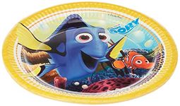 Disney Disney 48398 Finding Dory Party Decoration Plates Paper, 23 cm/Large