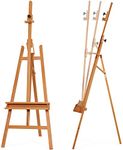 Grandink® Artist Painting Easel Display Stand, Solid Beech Wood with Storage Tray and Angle Adjustment