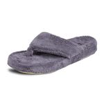 Acorn Women's Spa Thong with Premium Memory Foam, Squid Ink, 6.5-7.5