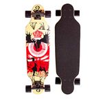 Sumeber Longboard Skateboard 31 Inch for Beginners Twin Tip Street Long Board Complete Drop-Through Freeride Skating Cruiser Boards with Light Up Wheels for Teens Adults Children As Gifts (Totem)