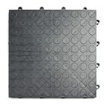 GarageDeck Coin Pattern, Durable Interlocking Modular Garage Flooring Tile (48 Pack), Graphite
