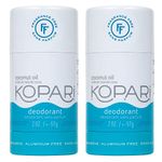 Kopari Aluminum-Free Deodorant Fragrance Free for Sensitive Skin | Non-Toxic, Paraben Free, Gluten Free & Cruelty Free Men’s and Women’s Deodorant | Made with Organic Coconut Oil | 2 Pack, 2.0 oz