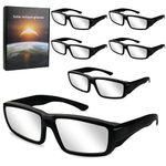 Keyaluo Solar Eclipse Glasses - ISO 12312-2:2015(E) & CE Certified, 6 Pack Durable Plastic Eclipse Glasses for Direct Sun Viewing