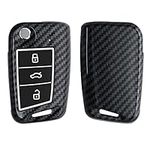 kwmobile Key Cover Compatible with VW Golf 7 MK7 - Carbon