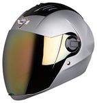 Steelbird Sba-2 7Wings Isi Certified Motorcycling Full Face Helmet Fitted With Clear And Extra Chrome Visor