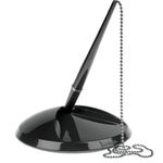 Black Reception Pen Chain Sticky Base & ** 5 ** Refills