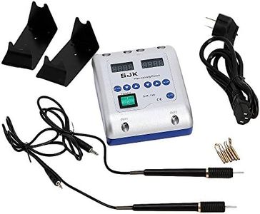 Smiledt Electric Waxer Carving Knife Machine Double Pen and 6 Wax Tip Pot for Dental Lab