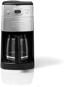 Cuisinart Grind and Brew Automatic | Bean to Cup Filter Coffee Maker | Glass Carafe | DGB625BCU, Silver