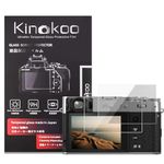 kinokoo Screen Protector for Fujifilm X100VI X100V Digital camera, 0.25mm 9H Hardness Tempered Glass Film for Fuji X-100V/ X-100VI camera - Bubble Free& Anti-Scratch&Anti-Finger Print (2 Pack)