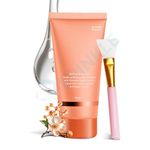 Qerinkle Collagen Wrapping Mask with Brush 2.53 fl.oz, Collagen Overnight Wrapping Peel Off Facial Mask Pack, Reduces Sagging & Dullness - Hydrolyzed Collagen For Glowing Skin, For Glass Skin