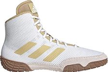 adidas Men's Tech Fall 2.0 Wrestling Shoe (White/Vegas Gold, 9.5)