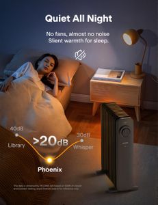 PELONIS Phoenix Oil Radiator Heater – 13 Fin Electric Portable