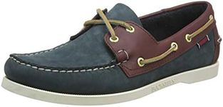 Sebago Endeavor, Men's Boat Shoes, Blue Navy Dk Brown, 6