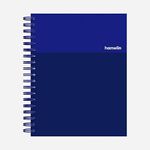 Hamelin, Spiral Notebook, 8x10in, College Ruled, Hardcover, 75shts/150 Pages, 1 Subject Notebook, ELECTRIC Blue