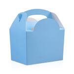 We Can Source It Ltd – Coloured Meal Box for Children/Kids - Perfect for Picnics, BBQs, and Parties - Fully Compostable, Biodegradable and Eco-Friendly (Baby Blue) - Pack of 10