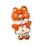 CALEMBOU Plush Doll Clothes Set, Cute Animal Plush Outfits Set for 20cm/8 inch Soft Dolls Stuffed Animals (Fox Clothes Set)