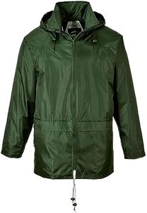 Portwest S440 Chaqueta Impermeable Clásica Ligera para Hombre Verde Oliva, XL