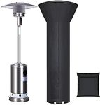 Patio Heater Cover Waterproof with Zipper And Storage Bag,Outdoor Heater Cover Has Dustproof,Wind-Resistant,UV-Resistant,Snow-Resistant Features For Patio Heater, 89'' Height x 33" Dome x 19" Base