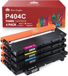 Toner Kingdom CLT-P404C 404S Toner Cartridges Replacement for Samsung 404S 404C for Samsung C430w Toner Xpress C430w C430 C480 C480w C480fw C480fn C432w C433w C482w C483w K404S (4 Pack)