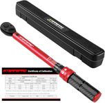 ATsafepro Torque Wrench 3/8 Inch, Drive Click 5-60 Nm Torque Wrench Auto, Dual Direction Adjustable 72 Tooth Bike Torque Wrench for Bike and Motorcycle Car Maintenance