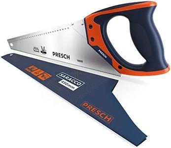 Presch saracco da 450 mm - Segaccio con battuta a 45° e 90° - Sega a mano professionale per segare legno e laminato