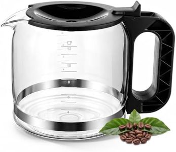 12 Cup Glass Coffee Carafe Replacement Compatible with Braun BRSC005 Maker