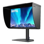 BenQ SW272Q 27-inch 2K 90W USB-C Photographer MacBook/Windows Compatible Monitor, 99% Adobe RGB, 100% sRGB, TUV Anti-Reflection Cert, 1.07 Billion Colors, 16-bit 3D LUT, Wireless Hotkey Puck