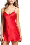 ZPLxi Women Lingerie Sexy Lace Bodysuit V Neck Backless Cross Strap Adjustable Lace Teddy Snap Crotch One Piece Babydoll Sleepwear Mesh Chemise Red