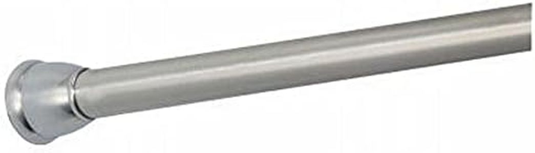 iDesign 78890EU Asta a Tensione per Tenda Doccia, Metallo, Argento, 0.1x0.1x0.1 cm